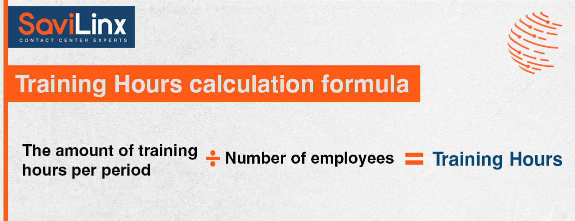 The formula for calculating Training Hours can be as follows: The amount of training hours per period / Number of employees = Training Hours
